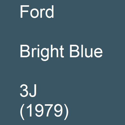 Ford, Bright Blue, 3J (1979).